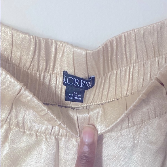 J. Crew Gold Satin Pants - Picture 2 of 5